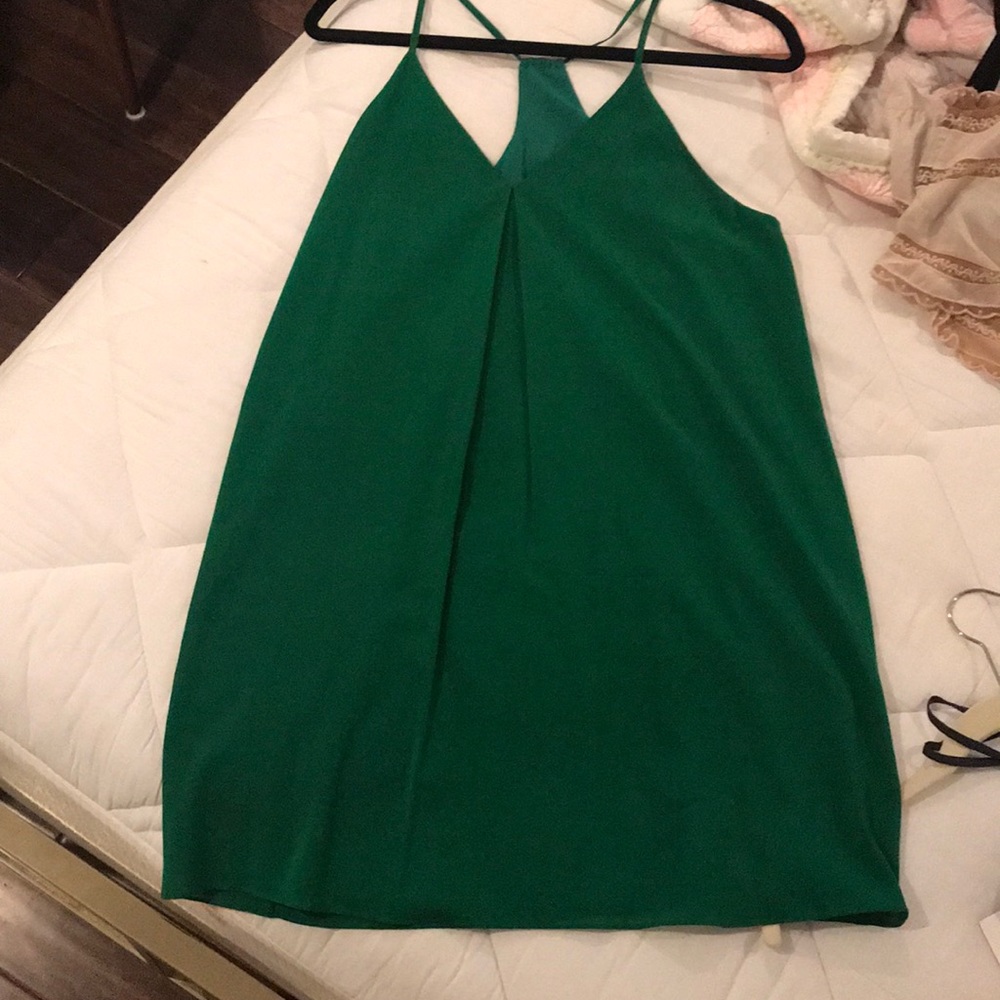 kelly green slip dress